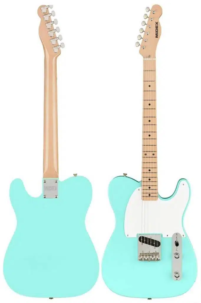 Midex TLX-50GR Tele Kasa Maple Klavye 2 Single-Coil Manyetik Elektro Gitar