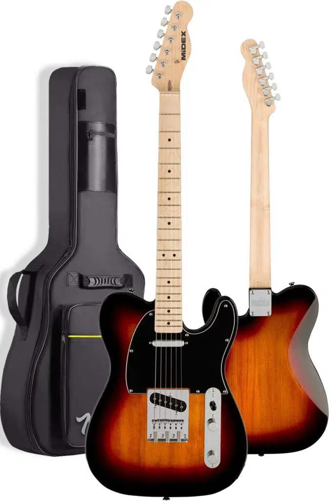 Midex TLX-50SB Tele Kasa Maple Klavye 2 Single-Coil Manyetik Elektro Gitar Midex TLX-50SB Tele Kasa Maple Klavye 2 Single-Coil Manyetik Elektro Gitar