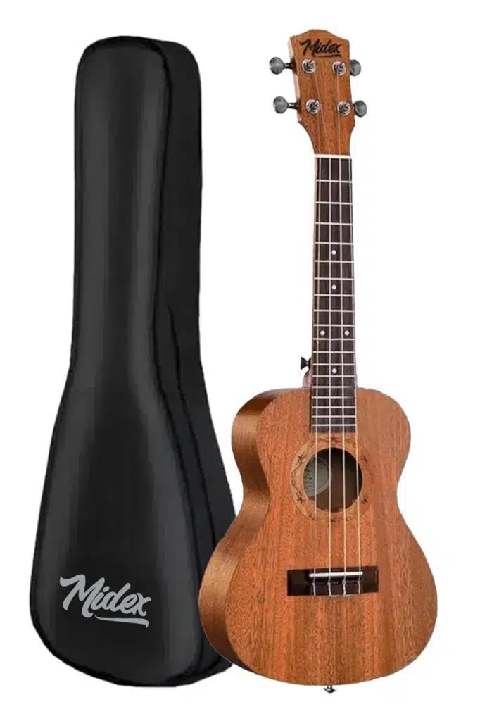 Midex TN-26M Set Maun Tenör Ukulele (Metod Nota Sticker Askı Pena)