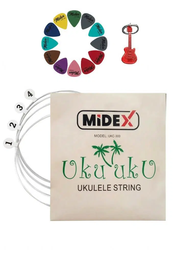 Midex UKC-300 Ukulele Teli 1 Takım (Pena Hediye) Midex UKC-300 Ukulele Teli 1 Takım (Pena Hediye)