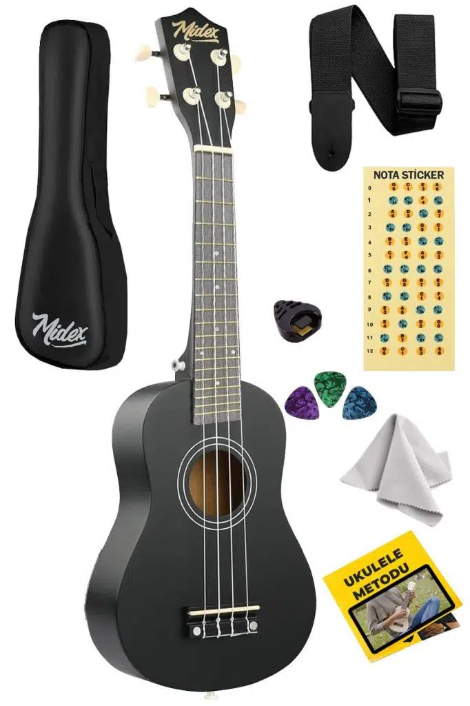Midex UKX-233BK-OUT Concert Ukulele (OUTLET)