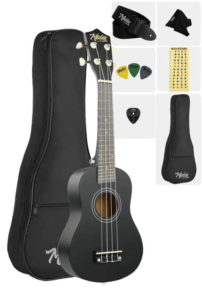 Midex UKX-233BK-OUT Concert Ukulele (OUTLET) Midex UKX-233BK-OUT Concert Ukulele (OUTLET)