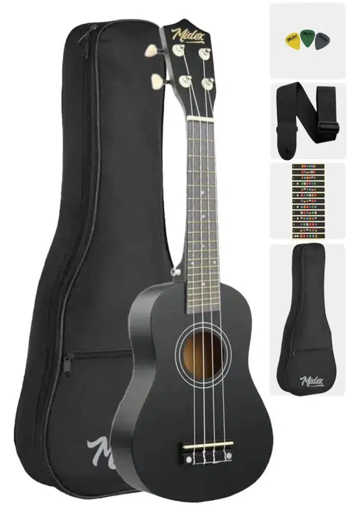 Midex UKX-233BK-OUT Concert Ukulele (OUTLET) Midex UKX-233BK-OUT Concert Ukulele (OUTLET)