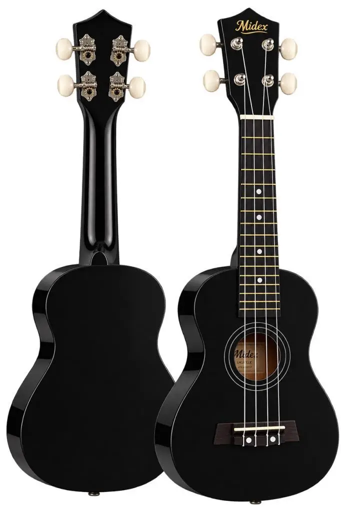 Midex UKX-233BK Siyah Concert Ukulele (Askı Çanta Metod Pena)