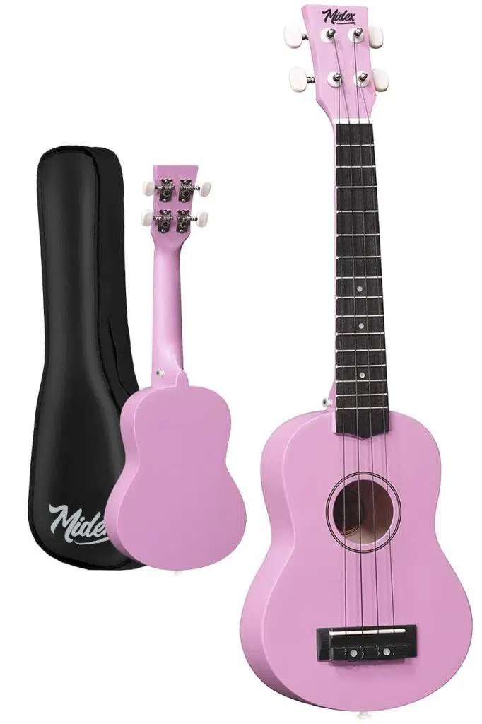 Midex UKX-233PU Lila Concert Ukulele (Askı Çanta Metod Pena)