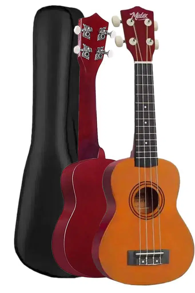 Midex UKX-233YL Turuncu Concert Ukulele (Askı Çanta Metod Pena)