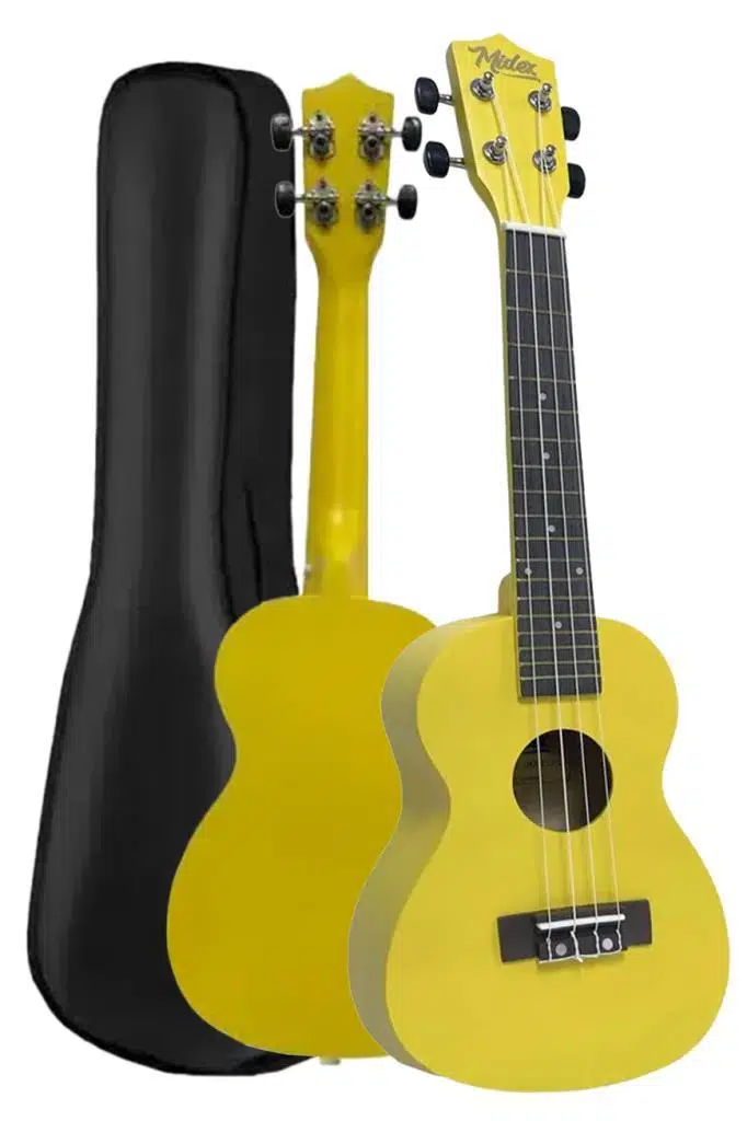 Midex UKX-233YLW Sarı Concert Ukulele (Askı Çanta Metod Pena)