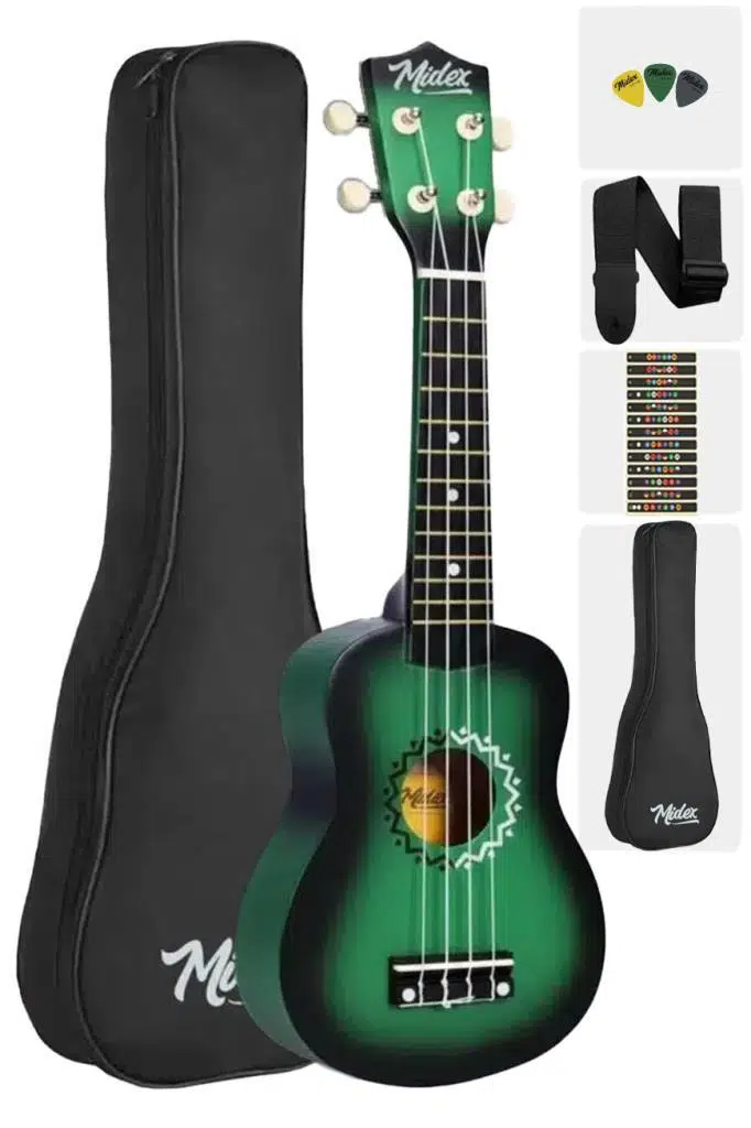 Midex UKX-600GR-OUT Concert Ukulele Full Set (OUTLET) Midex UKX-600GR-OUT Concert Ukulele Full Set (OUTLET)
