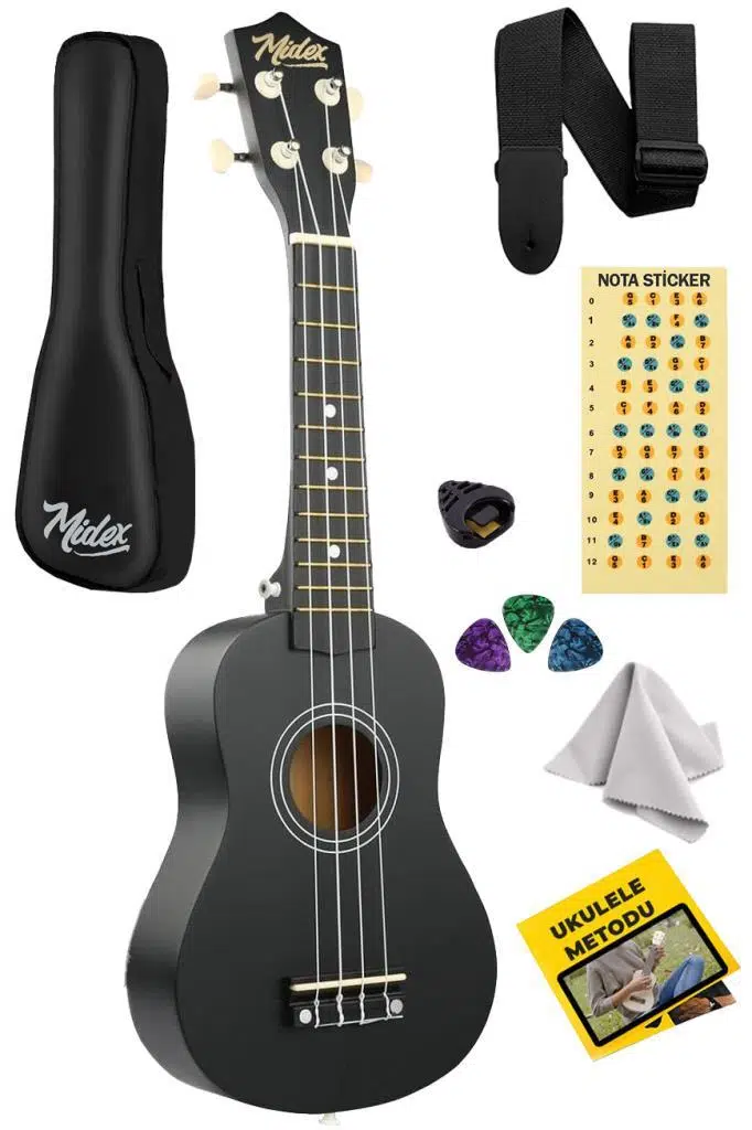 Midex UKX-901BK-OUT Soprano Ukulele (OUTLET)