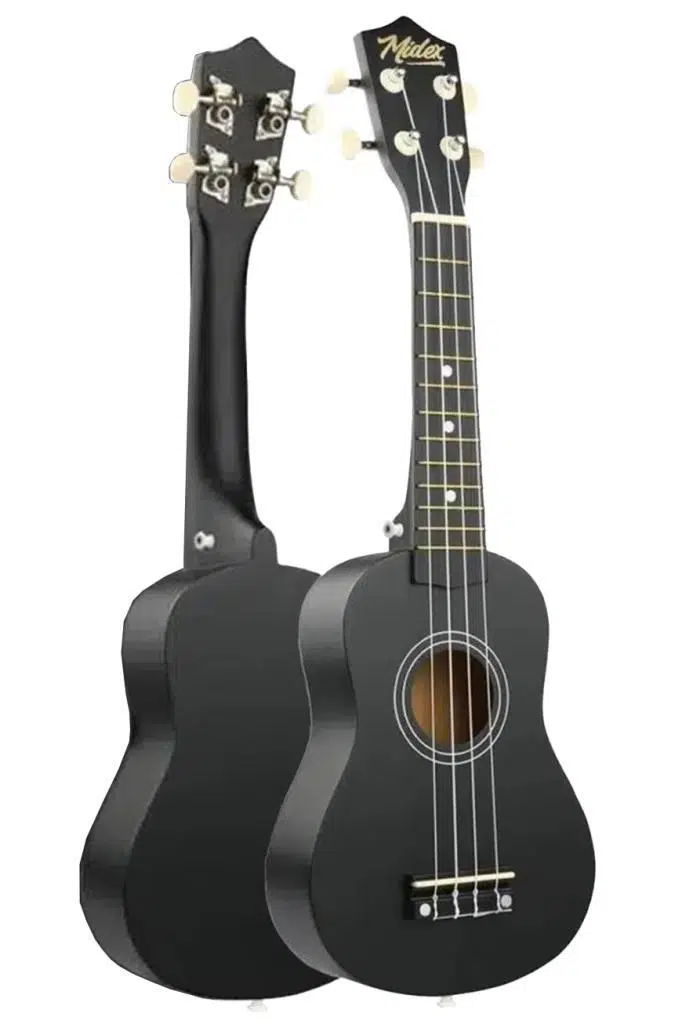 Midex UKX-901BK Siyah Soprano Ukulele (Askı Çanta Metod Pena) Midex UKX-901BK Siyah Soprano Ukulele (Askı Çanta Metod Pena)