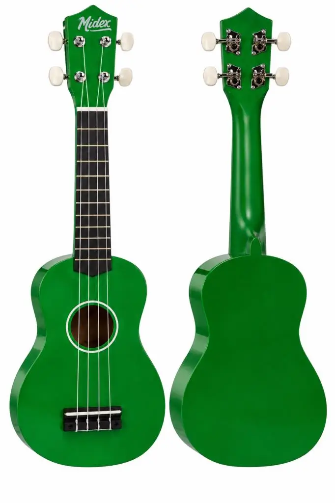 Midex UKX-901GR Yeşil Soprano Ukulele (Askı Çanta Metod Pena)