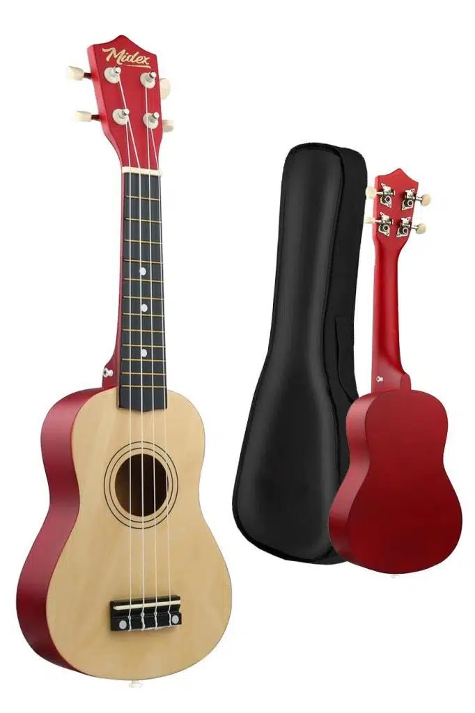 Midex UKX-901NT Naturel Soprano Ukulele (Askı Çanta Pena)