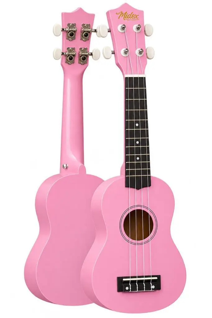 Midex UKX-901PK Pembe Soprano Ukulele (Askı Çanta Metod Pena) Midex UKX-901PK Pembe Soprano Ukulele (Askı Çanta Metod Pena)