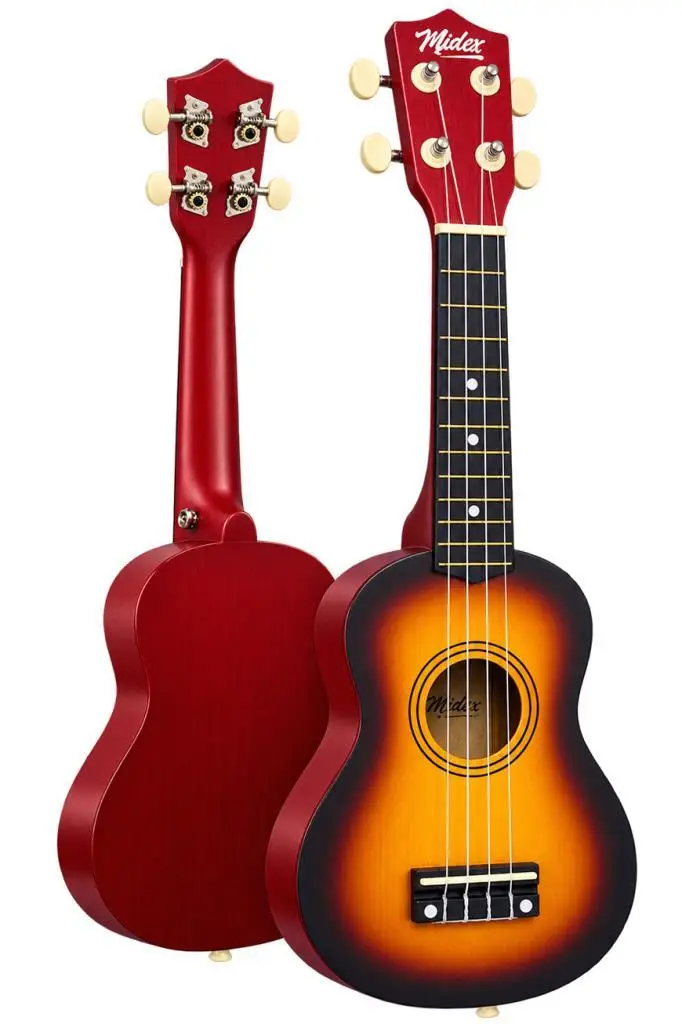 Midex UKX-901SB Sunburs Soprano Ukulele (Askı Çanta Metod Pena)