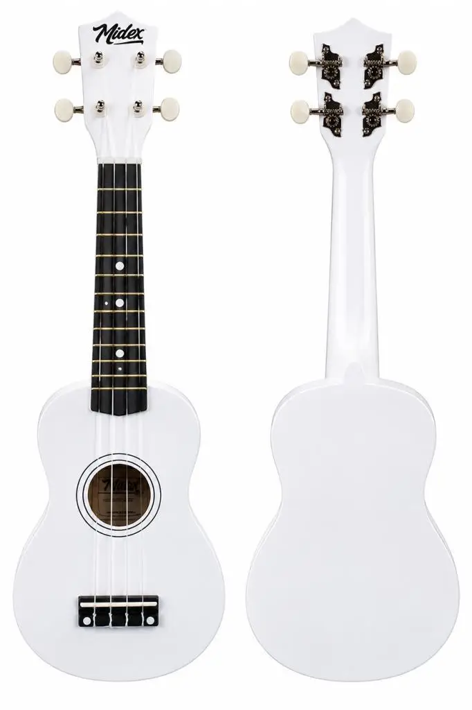 Midex UKX-901WH Beyaz Soprano Ukulele (Askı Çanta Pena)