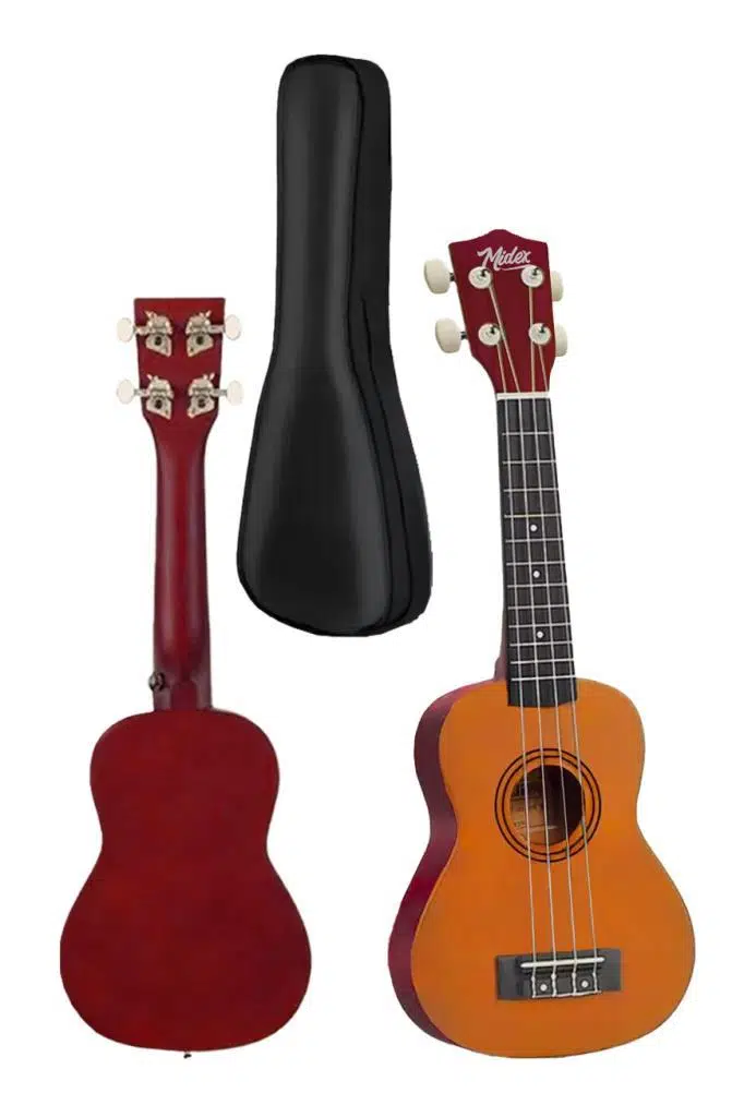 Midex UKX-901YL Turuncu Soprano Ukulele (Askı Çanta Metod Pena) Midex UKX-901YL Turuncu Soprano Ukulele (Askı Çanta Metod Pena)