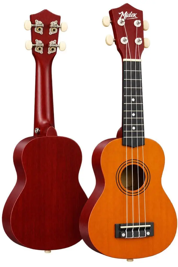 Midex UKX-901YL Turuncu Soprano Ukulele (Askı Çanta Metod Pena)