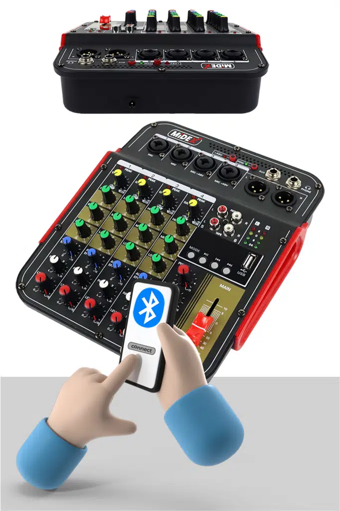 Midex Vokal Paket-2 CX1 Stüdyo Mikrofon 6 Kanal Stüdyo Kayıt Mikseri Kulaklık ve Full Set Midex Vokal Paket-2 CX1 Stüdyo Mikrofon 6 Kanal Stüdyo Kayıt Mikseri Kulaklık ve Full Set
