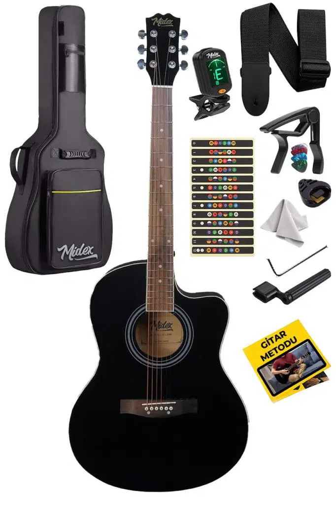 Midex XC-200BK-OUT Akustik Gitar (OUTLET)