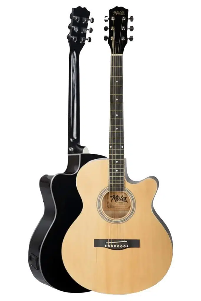 Midex XC-300XNT-AMP Profesyonel AMFİLİ Elektro Akustik Gitar (Amfi Çanta Capo Askı Jak Kablo Pena)