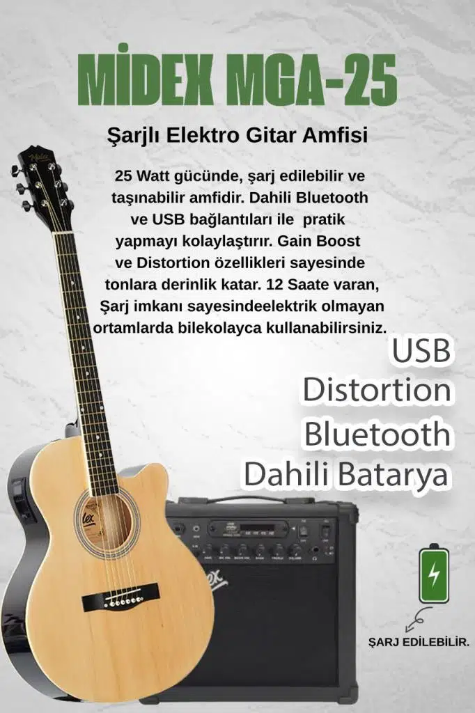 Midex XC-300XNT-AMP Profesyonel AMFİLİ Elektro Akustik Gitar (Amfi Gigbag Çanta Tuner Capo Askı Jak Kablo Pena) Midex XC-300XNT-AMP Profesyonel AMFİLİ Elektro Akustik Gitar (Amfi Gigbag Çanta Tuner Capo Askı Jak Kablo Pena)