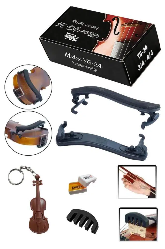 Midex YG-24 Çocuk Kemanı Yastığı 1/4 ve 1/2 Uyumlu (Reçine Hediye) Midex YG-24 Çocuk Kemanı Yastığı 1/4 ve 1/2 Uyumlu (Reçine Hediye)