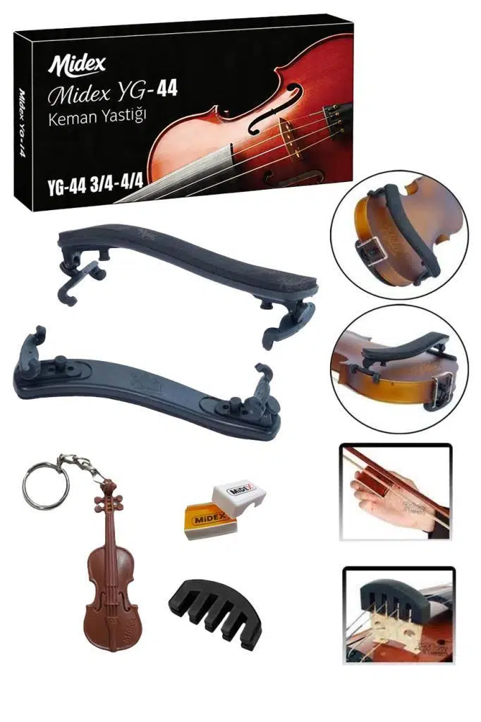 Midex YG-44R Keman Yastığı Profesyonel (Adet) 4/4 ve 3/4 Uyumlu (Reçine Hediye)