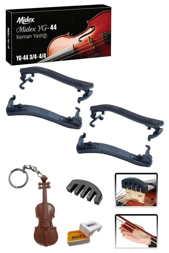 Midex YG-44X 2 Adet Keman Yastığı Reçine ve Susturucu Seti (2 YASTIK + 1 REÇİNE + 1 SUSTURUCU) Midex YG-44X 2 Adet Keman Yastığı Reçine ve Susturucu Seti (2 YASTIK + 1 REÇİNE + 1 SUSTURUCU)