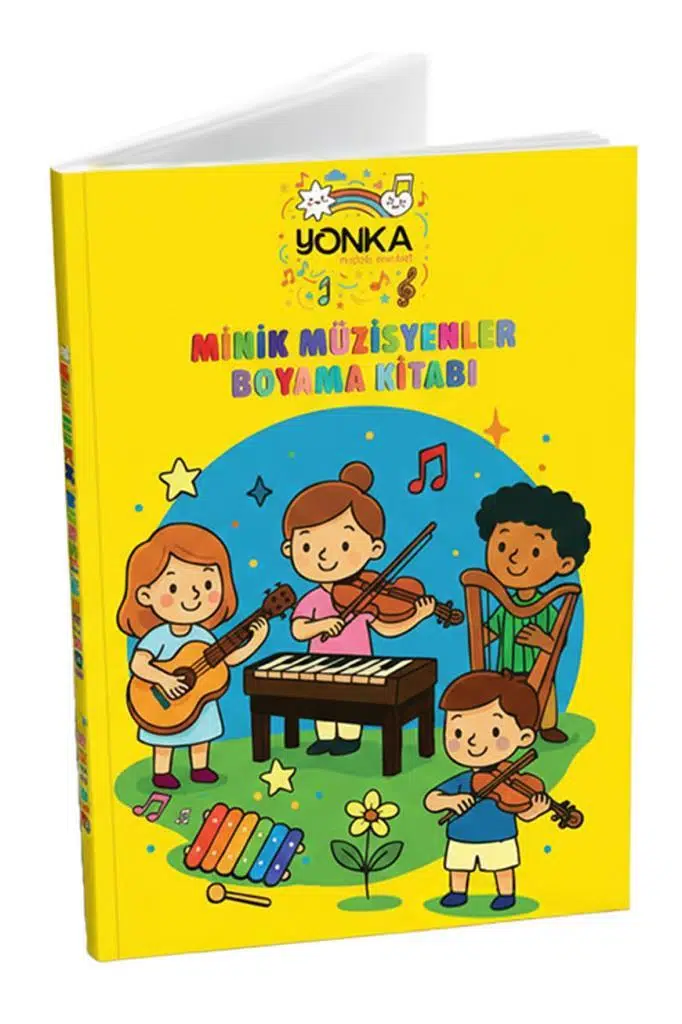 Minik Müzisyenler İçin Müzik Temalı Eğitici Boyama Kitabı Minik Müzisyenler İçin Müzik Temalı Eğitici Boyama Kitabı