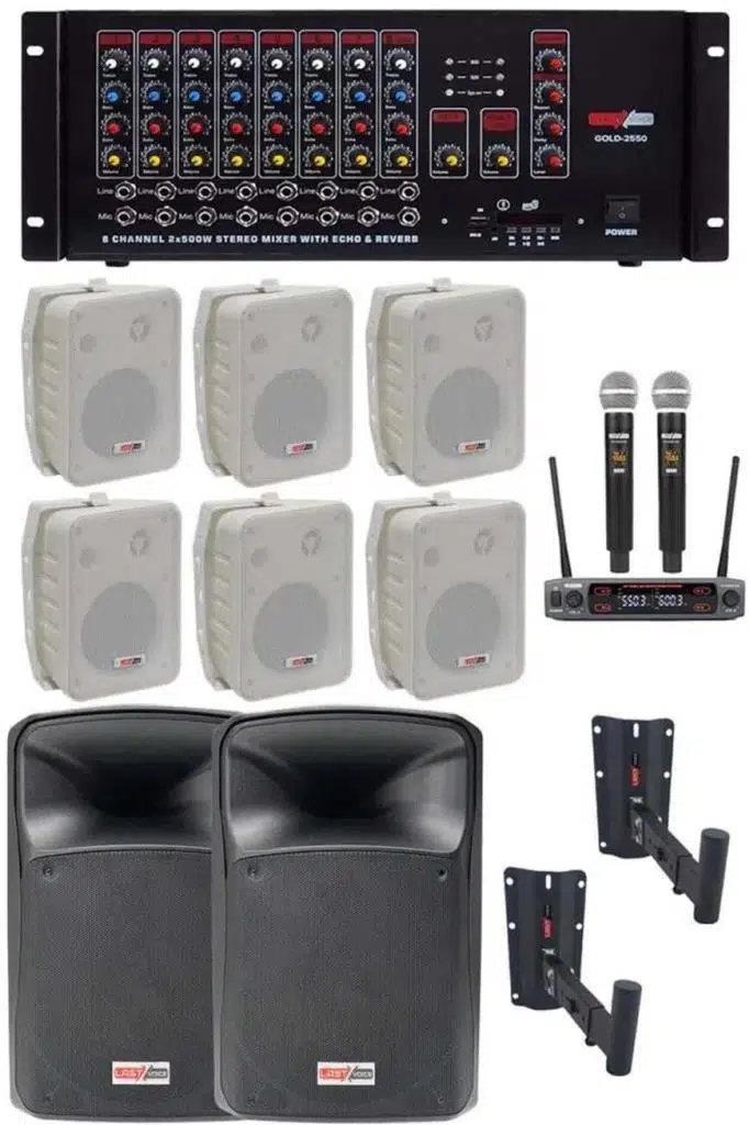 Okul Ses Sistemi İdeal İç-Dış Anfi Hoparlör Sistemi Full Paket-3 Okul Ses Sistemi İdeal İç-Dış Anfi Hoparlör Sistemi Full Paket-3