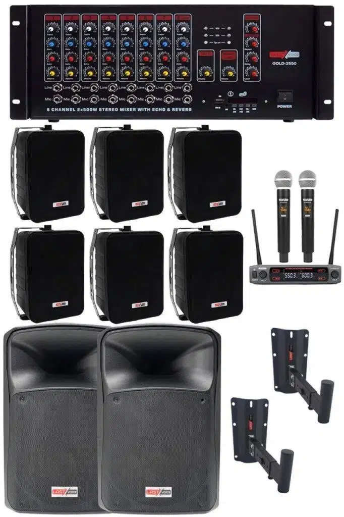 Okul Ses Sistemi İdeal İç-Dış Anfi Hoparlör Sistemi Full Paket-4 Okul Ses Sistemi İdeal İç-Dış Anfi Hoparlör Sistemi Full Paket-4