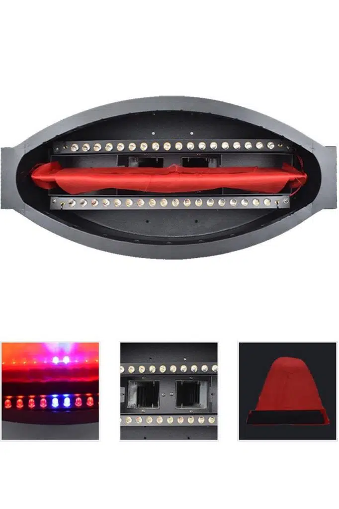 Quenlite Flame Alev Efekti 120W Kırmızı ve Mavi Işık Sahne Işık Efekt Sistemleri Quenlite Flame Alev Efekti 120W Kırmızı ve Mavi Işık Sahne Işık Efekt Sistemleri