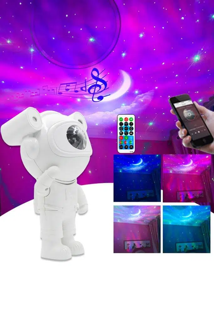 Quenlite OC-08 Ay Yıldız Projektör Astronot Işıklı Galaksi Efektli Eğlence Işık Gece Lambası Disko Parti Quenlite OC-08 Ay Yıldız Projektör Astronot Işıklı Galaksi Efektli Eğlence Işık Gece Lambası Disko Parti