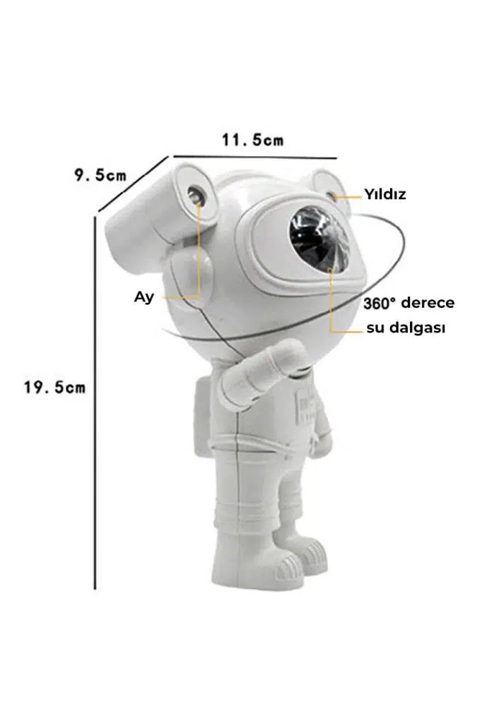 Quenlite OC-08 Ay Yıldız Projektör Astronot Işıklı Galaksi Efektli Eğlence Işık Gece Lambası Disko Parti Quenlite OC-08 Ay Yıldız Projektör Astronot Işıklı Galaksi Efektli Eğlence Işık Gece Lambası Disko Parti