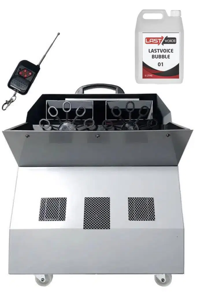Quenlite QB-1200LK Bubble Machine Baloncuk Makinesi Uzaktan Kumandalı 1200 Watt (LİKİT DAHİL)