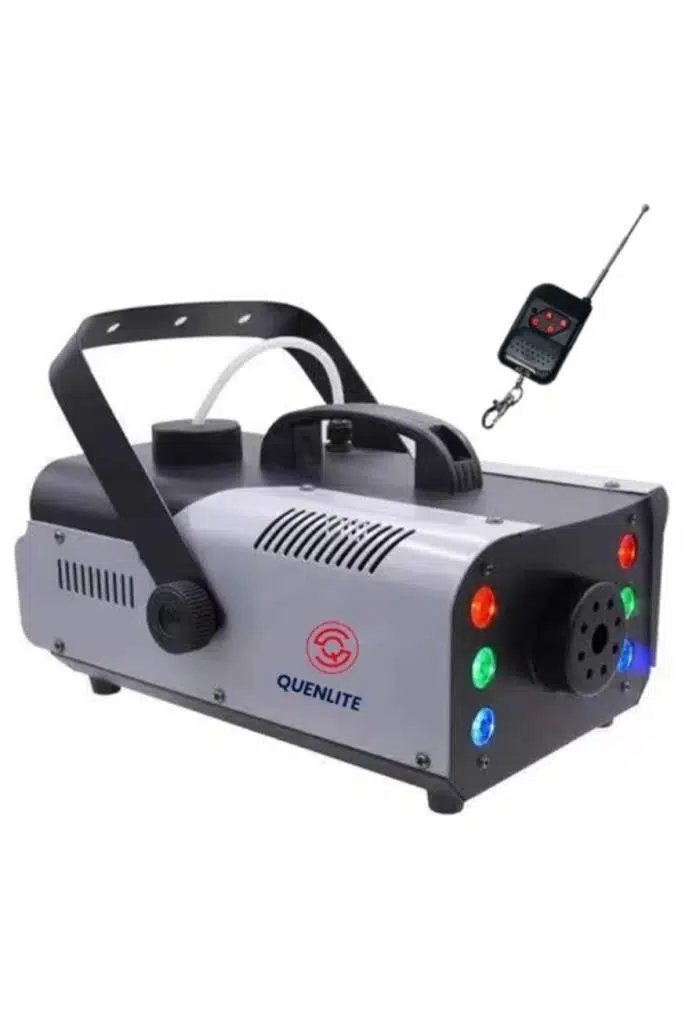 Quenlite QL-1200RGB LED Işıklı Sis Makinası 1200 Watt Uzaktan Kumandalı Quenlite QL-1200RGB LED Işıklı Sis Makinası 1200 Watt Uzaktan Kumandalı