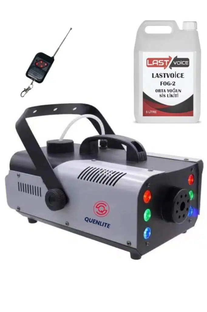 Quenlite QL-1200RGB-LK LED Işıklı Sis Makinası 1200 Watt Uzaktan Kumandalı (5 Litre Likit ile Birlikte) Quenlite QL-1200RGB-LK LED Işıklı Sis Makinası 1200 Watt Uzaktan Kumandalı (5 Litre Likit ile Birlikte)