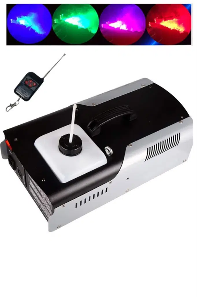 Quenlite QL-2000RGB Sis Makinası LED Işıklı 2000 Watt Uzaktan Kumandalı