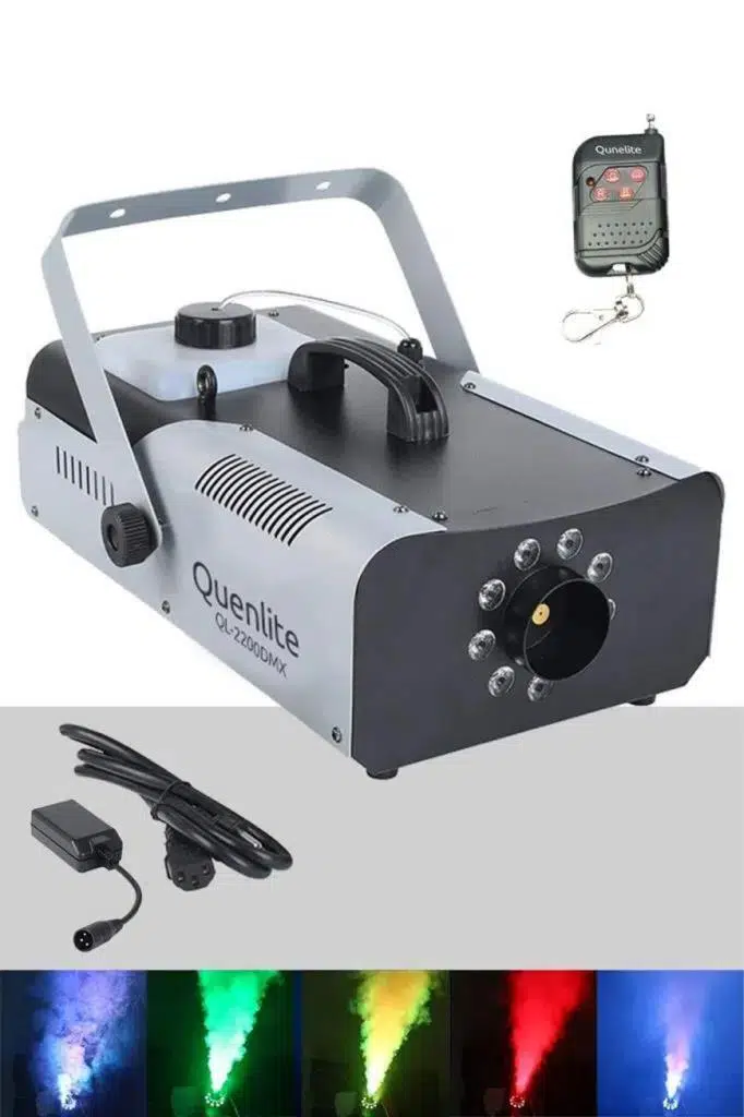 Quenlite QL-2200 DMX RGB Sis Makinası 2200 Wattı DMX Kontrollü LED Işıklı Quenlite QL-2200 DMX RGB Sis Makinası 2200 Wattı DMX Kontrollü LED Işıklı