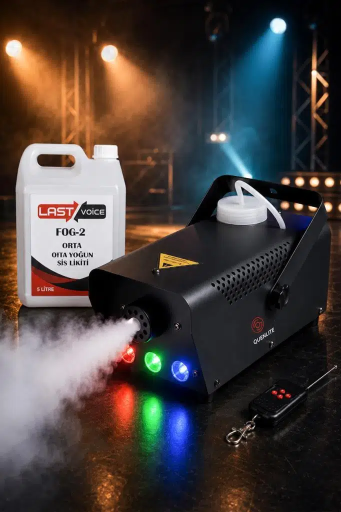 Quenlite QL-700 Sis Makinası 700 Watt Kablosuz Kumandalı Quenlite QL-700 Sis Makinası 700 Watt Kablosuz Kumandalı