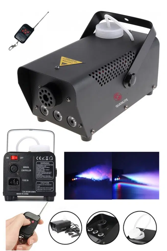 Quenlite QL-700RGB Sis Makinası 700 Watt LED Işıklı ve Kumandalı Quenlite QL-700RGB Sis Makinası 700 Watt LED Işıklı ve Kumandalı