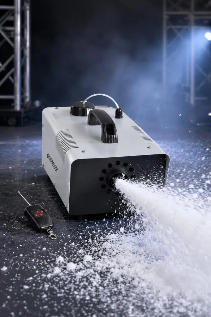 Quenlite QM-1200 Kar Makinası 1200 Watt Uzaktan Kumandalı Quenlite QM-1200 Kar Makinası 1200 Watt Uzaktan Kumandalı