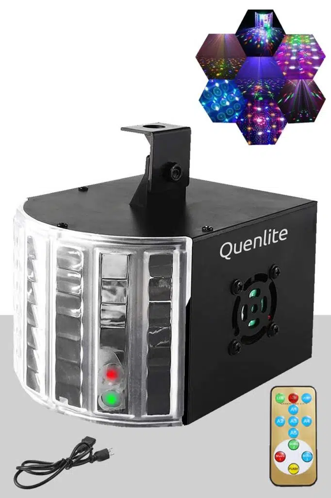 Quenlite QX-55 DMX RGB Sahne Disko Led Işık Sese Duyarlı Otomatik Mod (16 ÇEŞİT DESEN)