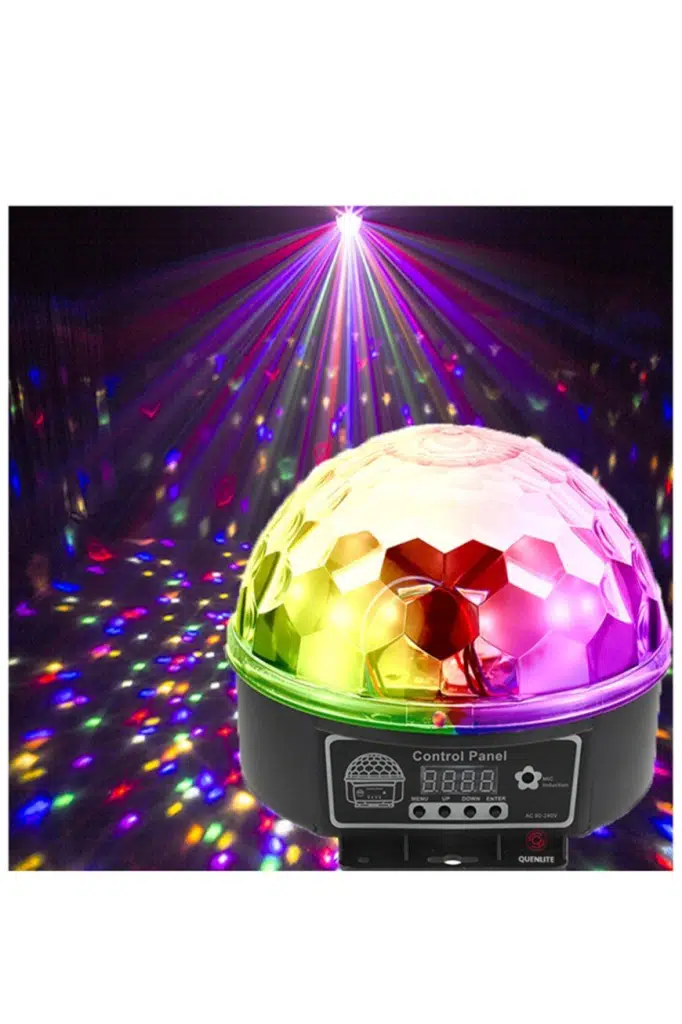 Quenlite QX-61 RGBW DMX512 Sahne Küre Led Işık Sistemi 6x1W Disko Işığı Quenlite QX-61 RGBW DMX512 Sahne Küre Led Işık Sistemi 6x1W Disko Işığı