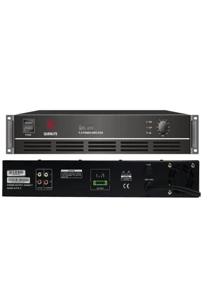 Quenlite QXL-650 Power Anfi 650 Watt Hat Trafolu 100V/8 Ohm