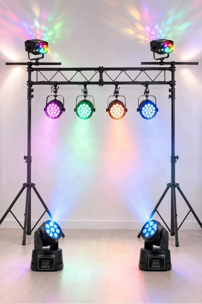 Quenlite Sahne Işık Sistemi Start Paket-3 (Stand Lazer Led Par Robot) Quenlite Sahne Işık Sistemi Start Paket-3 (Stand Lazer Led Par Robot)