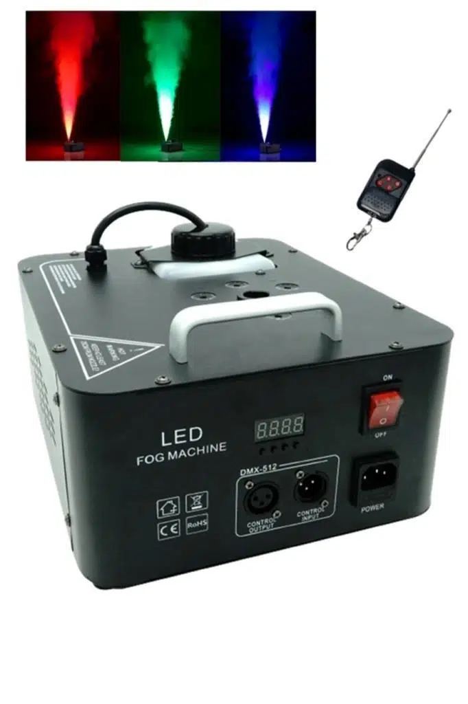 Quenlite Volcano-2000 DMX Sis Makinası 2000 Watt LED Işıklı ve Uzaktan Kumandalı Quenlite Volcano-2000 DMX Sis Makinası 2000 Watt LED Işıklı ve Uzaktan Kumandalı