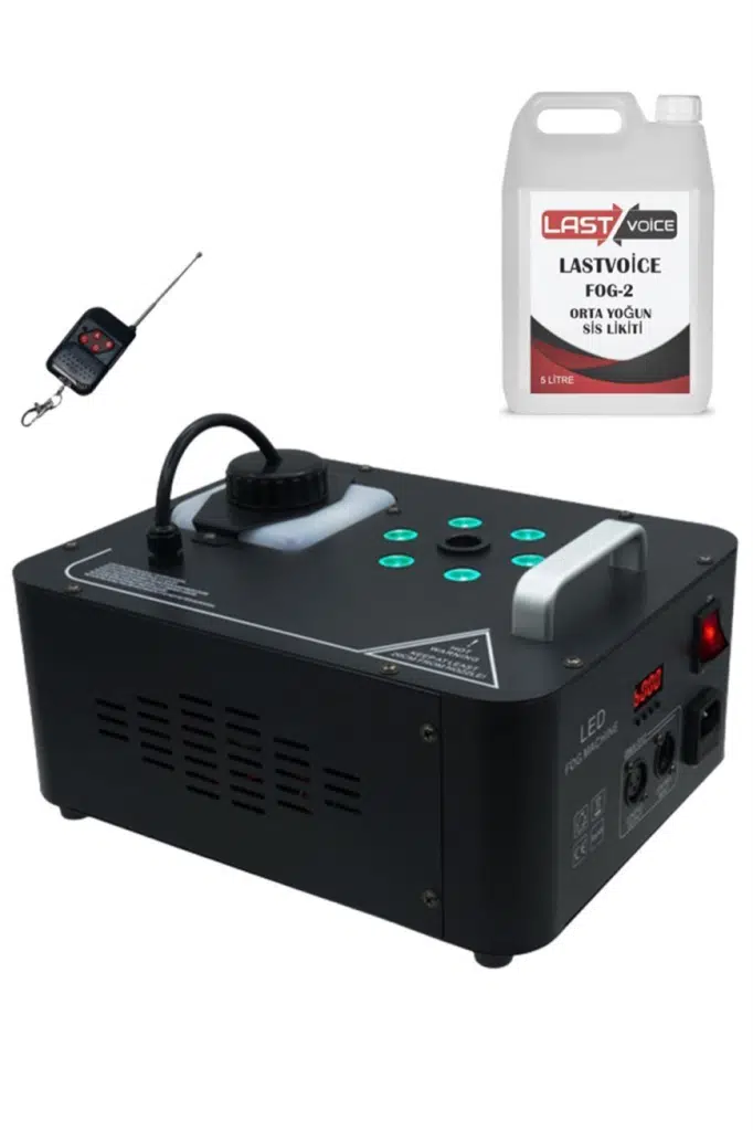 Quenlite Volcano-2000LK DMX Sis Makinası 2000 Watt LED Işıklı ve Uzaktan Kumandalı (5 Litre Likitli) Quenlite Volcano-2000LK DMX Sis Makinası 2000 Watt LED Işıklı ve Uzaktan Kumandalı (5 Litre Likitli)