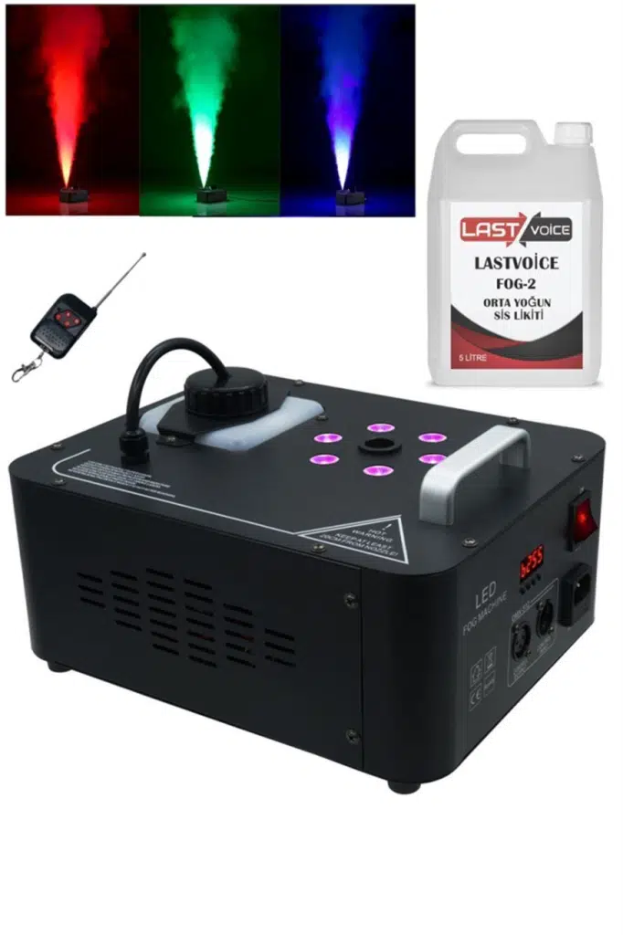 Quenlite Volcano-2000LK DMX Sis Makinası 2000 Watt LED Işıklı ve Uzaktan Kumandalı (5 Litre Likitli) Quenlite Volcano-2000LK DMX Sis Makinası 2000 Watt LED Işıklı ve Uzaktan Kumandalı (5 Litre Likitli)