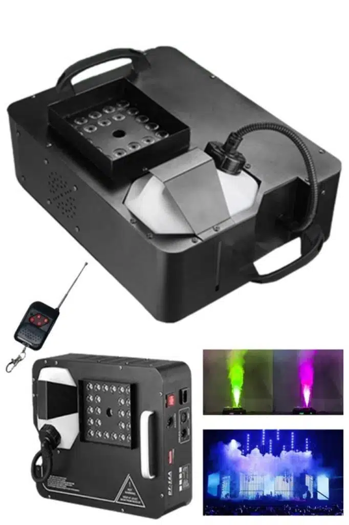 Quenlite Volcano-2500 DMX Sis Makinası 2500 Watt LED Işıklı ve Uzaktan Kumandalı Quenlite Volcano-2500 DMX Sis Makinası 2500 Watt LED Işıklı ve Uzaktan Kumandalı